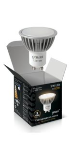 Лампа gauss GU10 5Вт 2700K (фото modal nav 6)