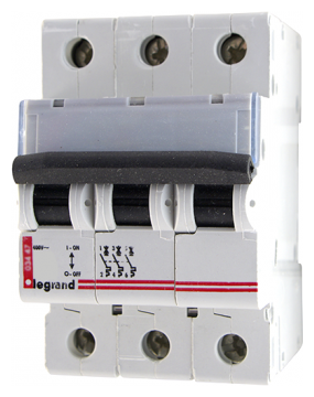 Автоматический выключатель Legrand DX3 3P (C) 16кA (фото modal 1)