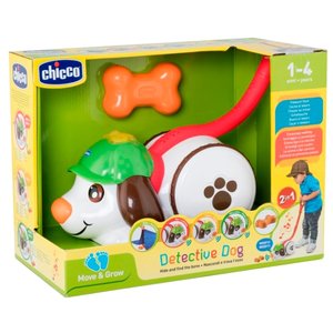 Каталка-игрушка Chicco Собака-детектив (74170) со звуковыми эффектами (фото modal nav 3)
