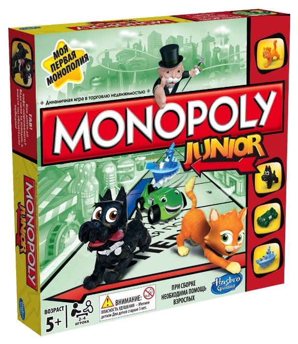 Настольная игра Hasbro Игры Monopoly Моя первая Монополия (фото modal 1)