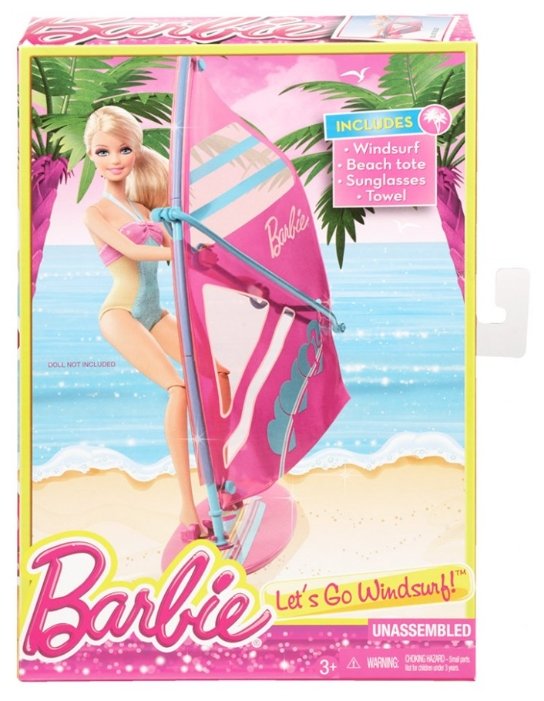 Barbie набор виндсерф и велосипед (BDF34) (фото modal 3)
