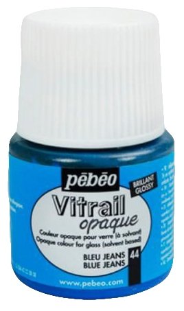 Краски Pebeo Vitrail Джинсовый голубой 050044 1 цв. (45 мл.) (фото modal 1)