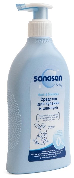 Sanosan Baby Средство для купания и шампунь (с дозатором) (фото modal 6)