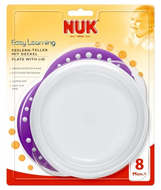 Тарелка NUK Easy Learning для обучения самостоятельному приему пищи мелкая в ассортименте (фото modal 8)