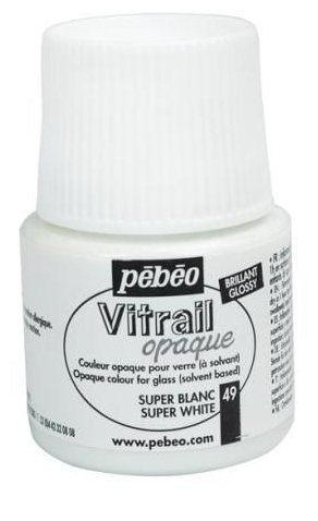 Краски Pebeo Vitrail Супер Белый 050049 1 цв. (45 мл.) (фото modal 1)