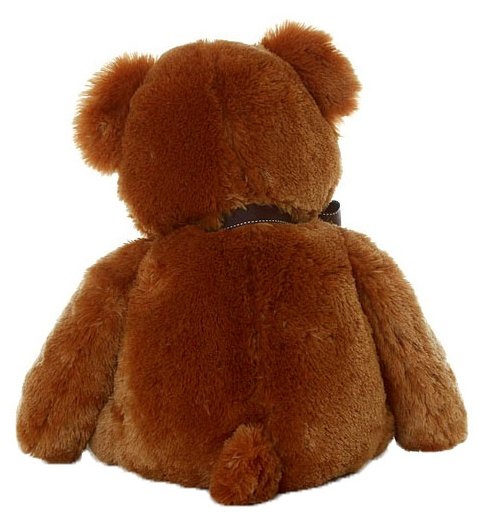 Мягкая игрушка Aurora Медведь тёмно-коричневый с коричневым бантиком 70 см (фото modal 4)