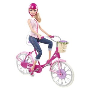 Barbie велосипед с аксессуарами (BDF35) (фото modal nav 2)
