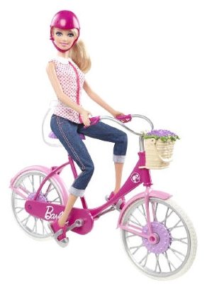 Barbie велосипед с аксессуарами (BDF35) (фото modal 2)