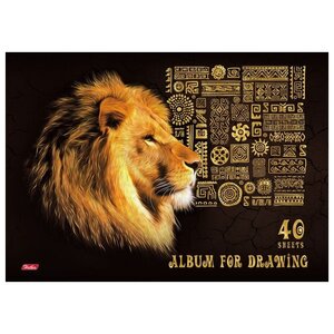 Альбом для рисования Hatber 3D King Lion 29.7 х 21 см (A4), 100 г/м², 40 л. (фото modal nav 5)