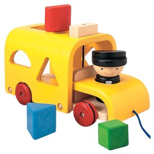 Каталка-игрушка PlanToys Sorting Bus (5121) (фото modal nav 1)