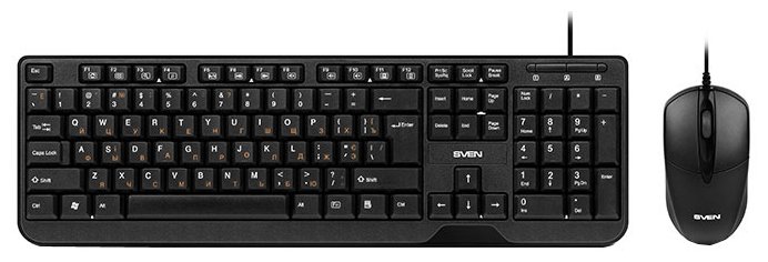 Клавиатура и мышь SVEN KB-S320 Black USB (фото modal 1)