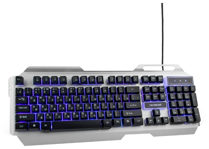 Клавиатура и мышь Гарнизон GKS-510G Silver-Black USB (фото modal 3)