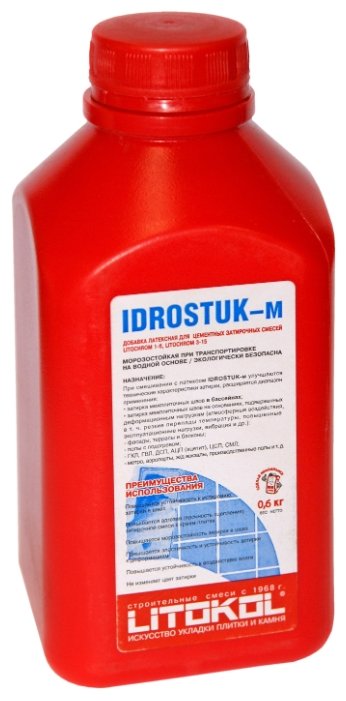 Добавка латексная Litokol Idrostuk-m 600 г (фото modal 2)