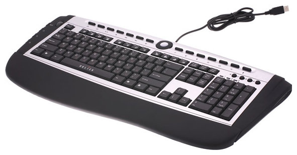 Клавиатура Oklick 360 M Multimedia Keyboard Black USB (фото modal 2)