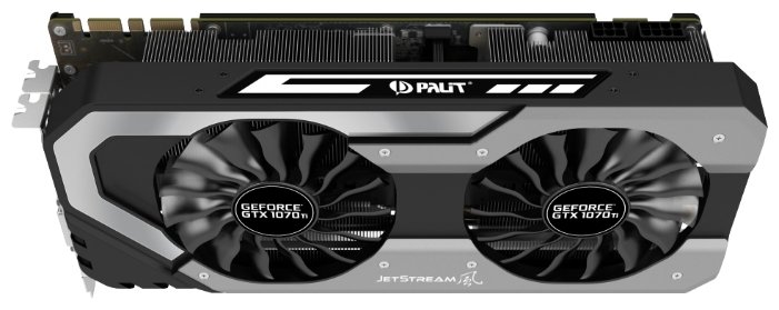 Видеокарта Palit GeForce GTX 1070 Ti 1607MHz PCI-E 3.0 8192MB 8000MHz 256 bit DVI HDMI HDCP JetStream (фото modal 4)
