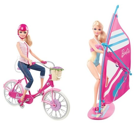 Barbie набор виндсерф и велосипед (BDF34) (фото modal 5)
