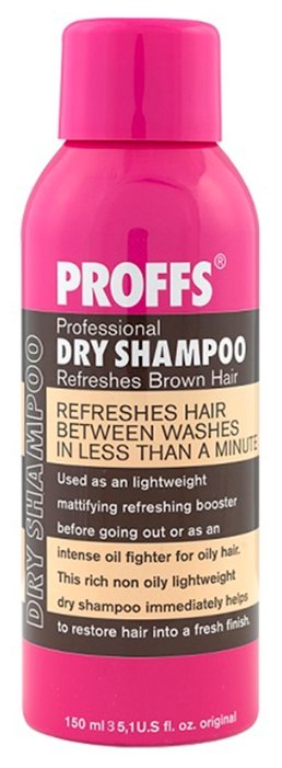 Сухой шампунь PROFFS Refreshes Brown Hair, 150 мл (фото modal 1)