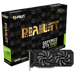 Видеокарта Palit GeForce GTX 1080 1620Mhz PCI-E 3.0 8192Mb 10000Mhz 256 bit DVI HDMI HDCP Dual OC (фото modal nav 5)