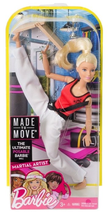 Кукла Barbie Безграничные движения Каратистка, 29 см, DWN39 (фото modal 5)