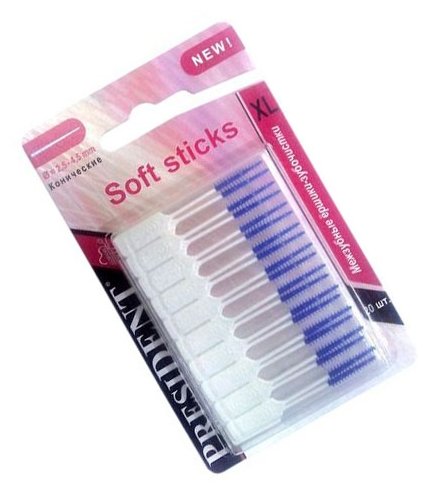 Зубной ершик PresiDENT Soft sticks XL (фото modal 2)