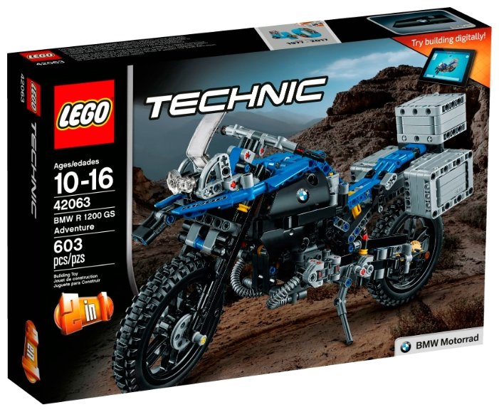 Конструктор LEGO Technic 42063 Приключения на BMW R 1200 GS (фото modal 1)
