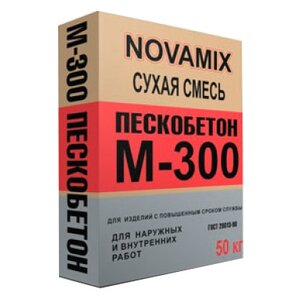 Пескобетон NOVAMIX М-300, 50 кг (фото modal nav 1)