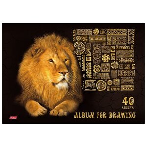 Альбом для рисования Hatber 3D King Lion 29.7 х 21 см (A4), 100 г/м², 40 л. (фото modal nav 4)