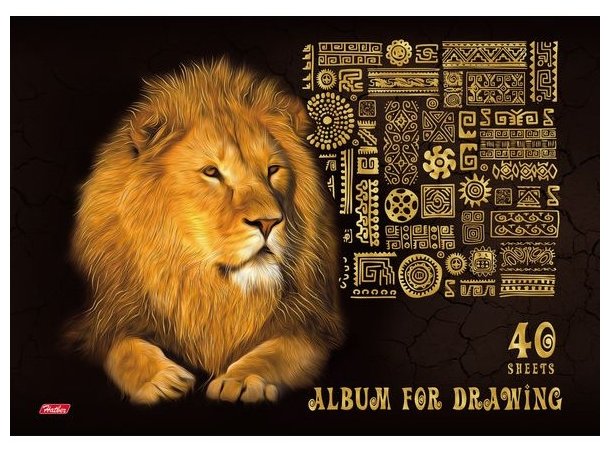 Альбом для рисования Hatber 3D King Lion 29.7 х 21 см (A4), 100 г/м², 40 л. (фото modal 4)