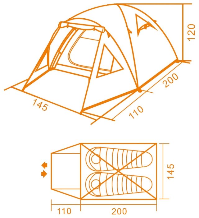 Палатка Кемпинг Light 2 (фото modal 3)