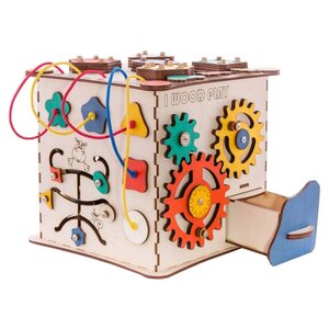 Развивающая игрушка IWOODPLAY Бизикуб без блока электрики (фото modal nav 5)