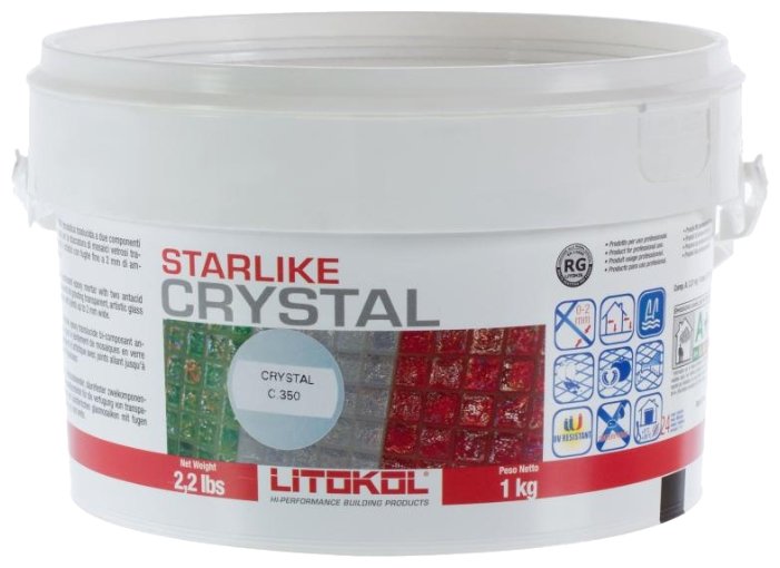 Затирка Litokol Starlike C.350 Crystal 1 кг (фото modal 1)