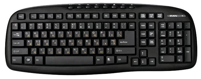 Клавиатура и мышь SVEN KB-C3600W Black USB (фото modal 3)