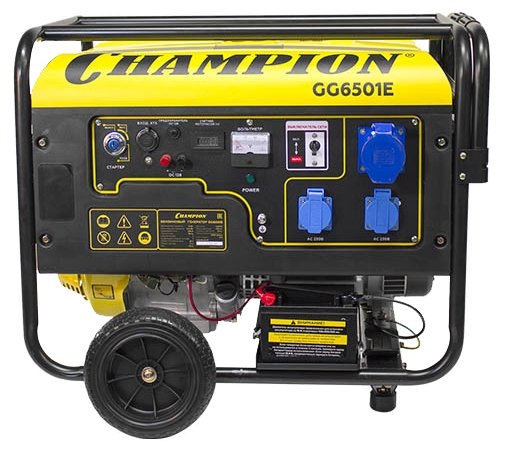Бензиновая электростанция CHAMPION GG6501E+ATS (фото modal 1)