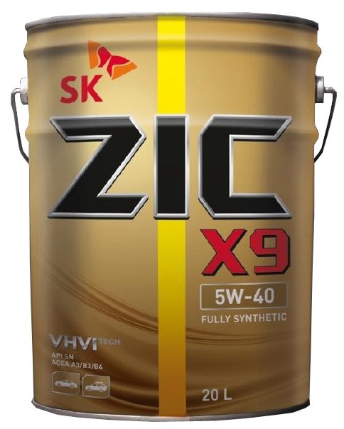 Моторное масло ZIC X9 5W-40 20 л (фото modal 1)
