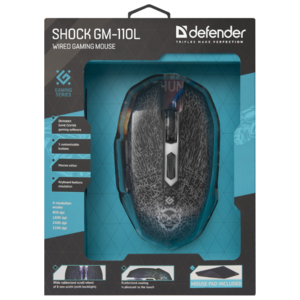 Мышь Defender Shock GM-110L Black USB (фото modal nav 15)