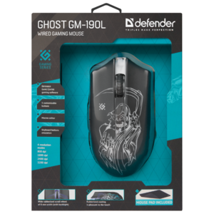 Мышь Defender Ghost GM-190L Black USB (фото modal nav 14)