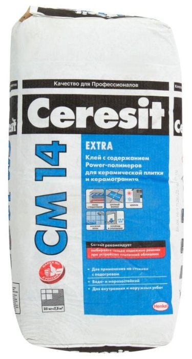 Клей Ceresit CМ 14 Extra 25 кг (фото modal 3)