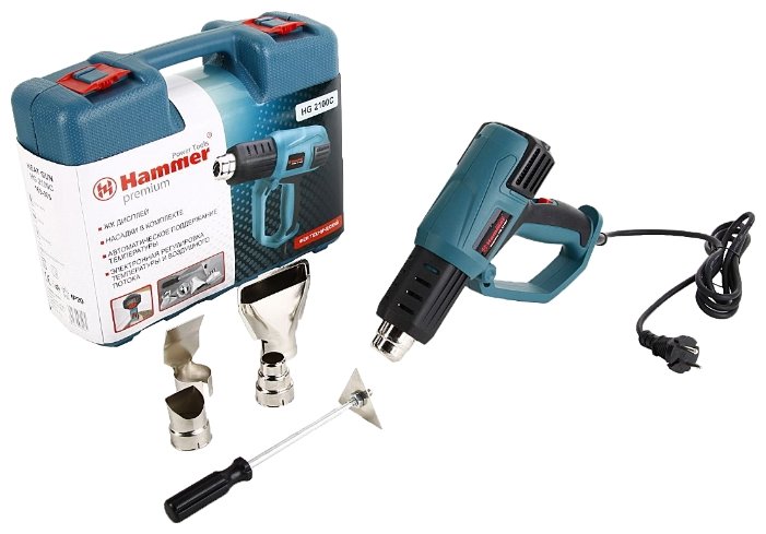 Строительный фен Hammer HG2100C Premium Case (фото modal 5)