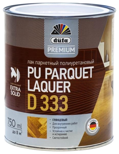 Лак Dufa Premium PU Parquet Laquer D333 (0.75 л) (фото modal 1)