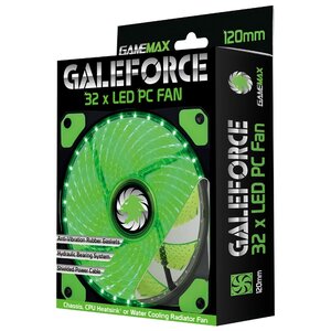 Система охлаждения для корпуса GameMax Galeforce 32 x Green LED (фото modal nav 4)