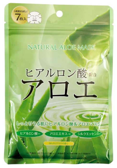 Japan Gals натуральная маска с экстрактом алоэ (фото modal 2)