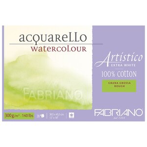 Альбом для акварели Fabriano Artistico Extra White 45.5 х 30.5 см, 300 г/м², 20 л. (фото modal nav 1)