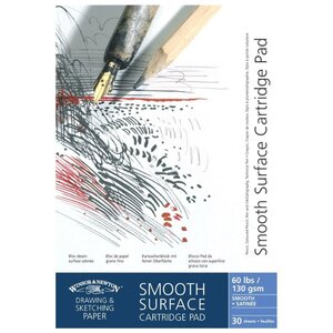 Альбом для графики Winsor & Newton Smooth surface 21 х 14.8 см (A5), 130 г/м², 30 л. (фото modal nav 1)