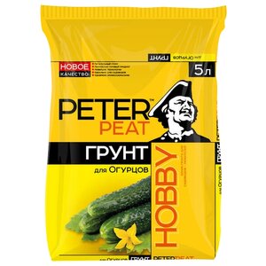 Грунт PETER PEAT Линия Hobby для огурцов 5 л. (фото modal nav 1)