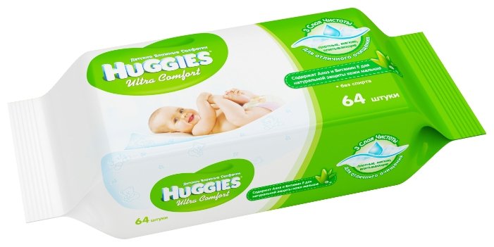 Влажные салфетки Huggies Ultra Comfort (фото modal 6)