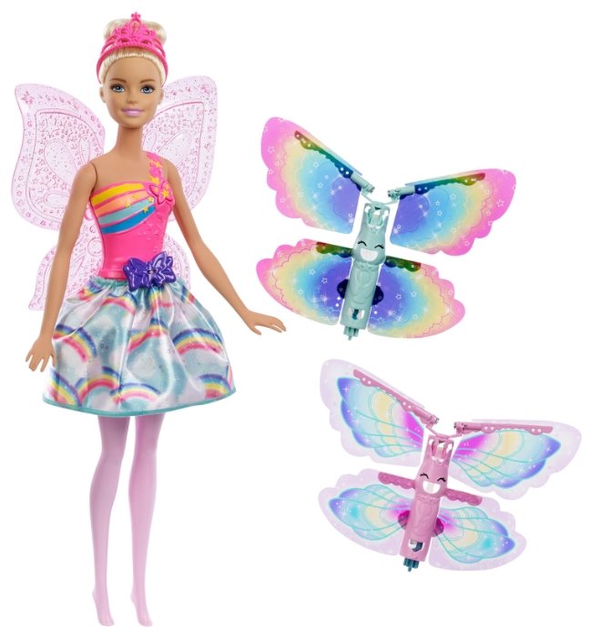 Кукла Barbie Дримтопия Фея с летающими крыльями, 28 см, FRB08 (фото modal 1)
