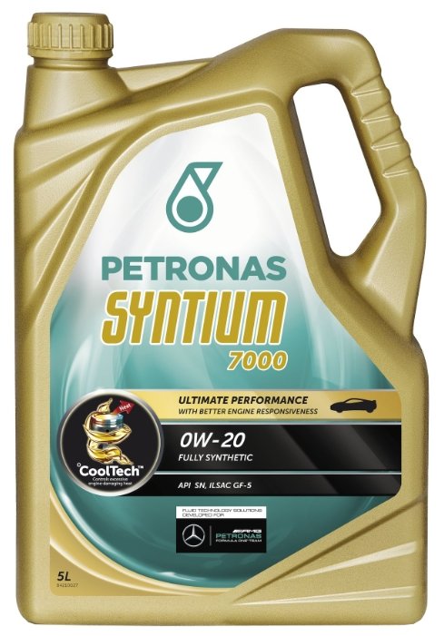 Моторное масло Petronas Syntium 7000 0W20 5 л (фото modal 1)