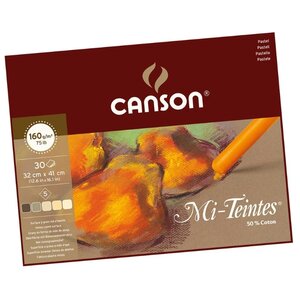 Альбом для пастели Canson Mi-Teintes коричневый 41 х 32 см, 160 г/м², 30 л. (фото modal nav 1)
