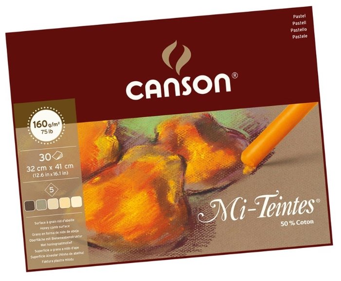 Альбом для пастели Canson Mi-Teintes коричневый 41 х 32 см, 160 г/м², 30 л. (фото modal 1)