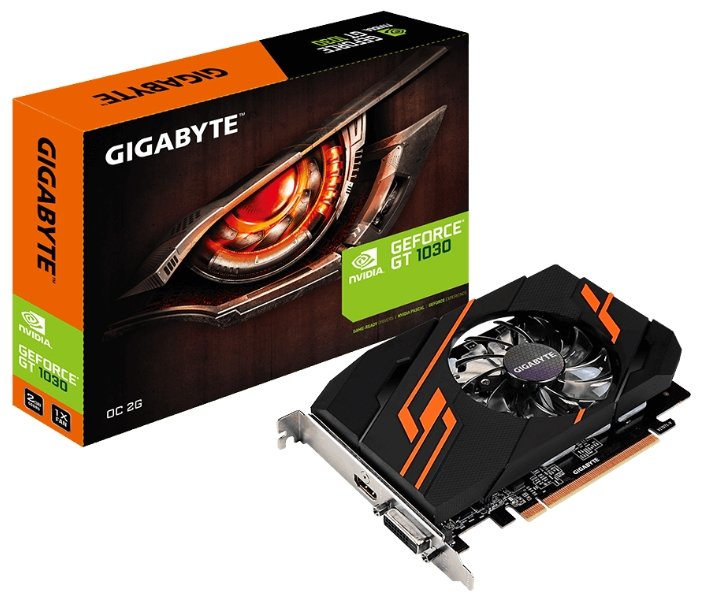 Видеокарта GIGABYTE GeForce GT 1030 1290MHz PCI-E 3.0 2048MB 6008MHz 64 bit DVI HDMI HDCP OC (фото modal 4)